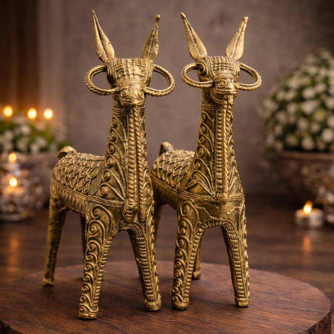 Heritage Dokra Horse Pair