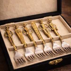 Heritage Dokra Dessert Fork Set