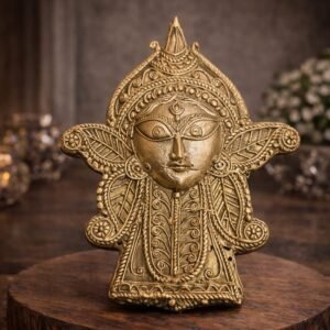 Tribal Goddess Dokra Face Idol