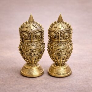 Golden Tribal Owl Sculptures