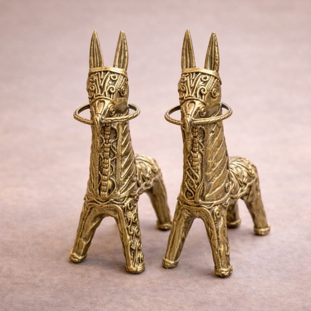 Ethnic Horse Decor Duo