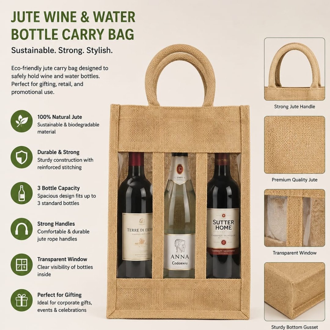 Rustic Luxe Wine Tote