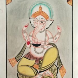 Divine Lord Ganesha Patachitra Painting