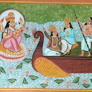 Parvati and Bala Ganesha River Darshan