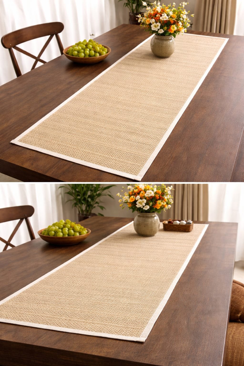 Natural Elegance Woven Table Runner