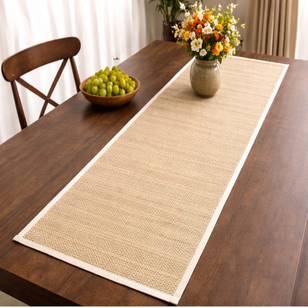 Natural Elegance Woven Table Runner